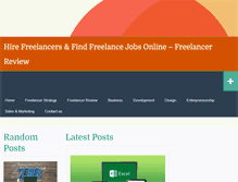 Tablet Screenshot of freelancereview.net